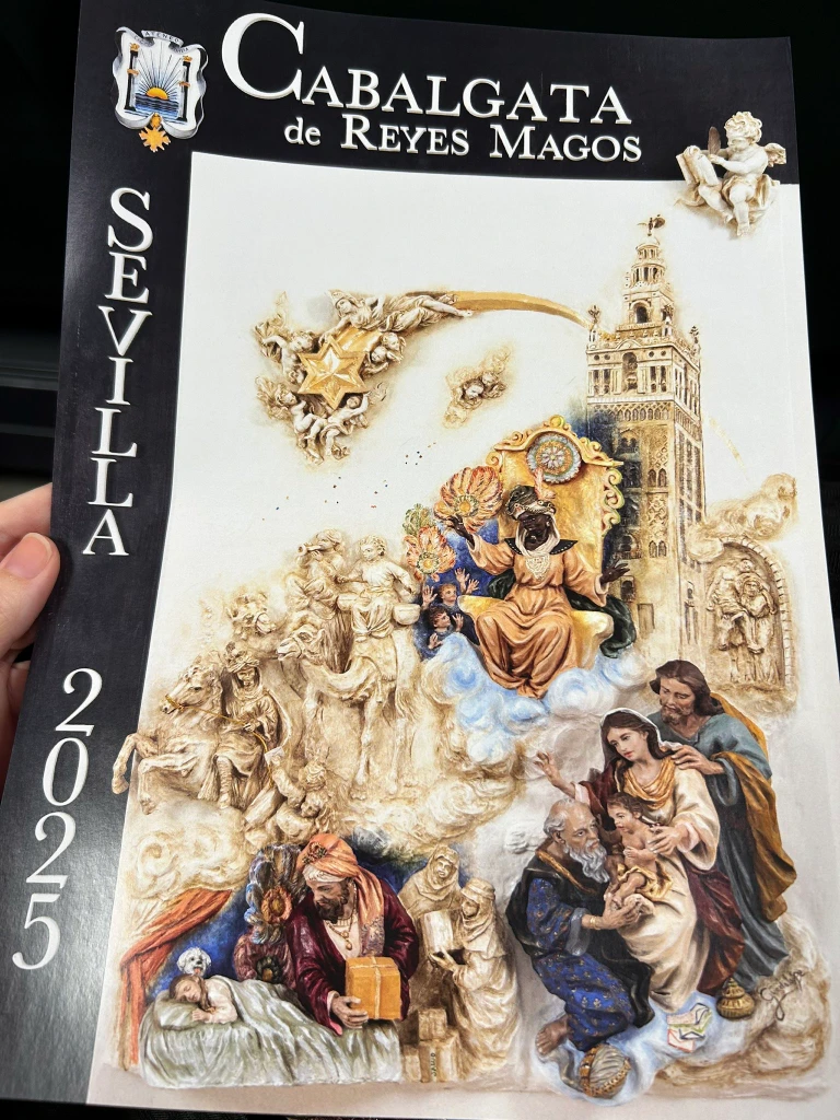 Cartel de cabalgata de Reyes magos